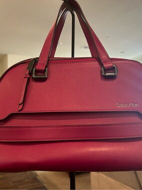 Calvin Klein Fuchsia Dome Satchel